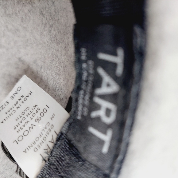 Tart 100% Wool Hat Gray Spickled Floppytable EUC - Picture 12 of 14